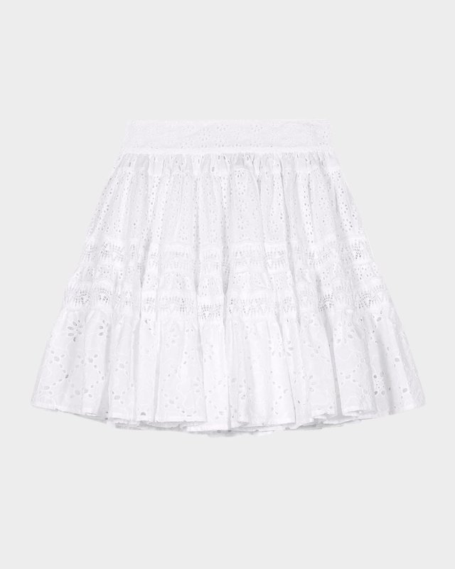 Jibroda Eyelet Mini Skirt